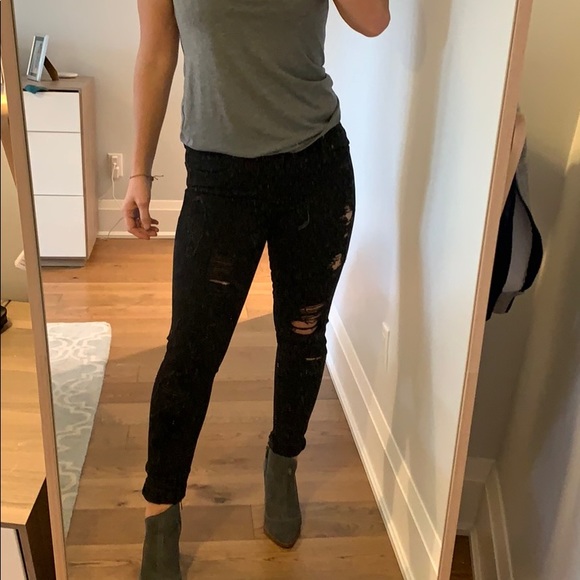 Just Black Denim - Just black extreme distressed denim